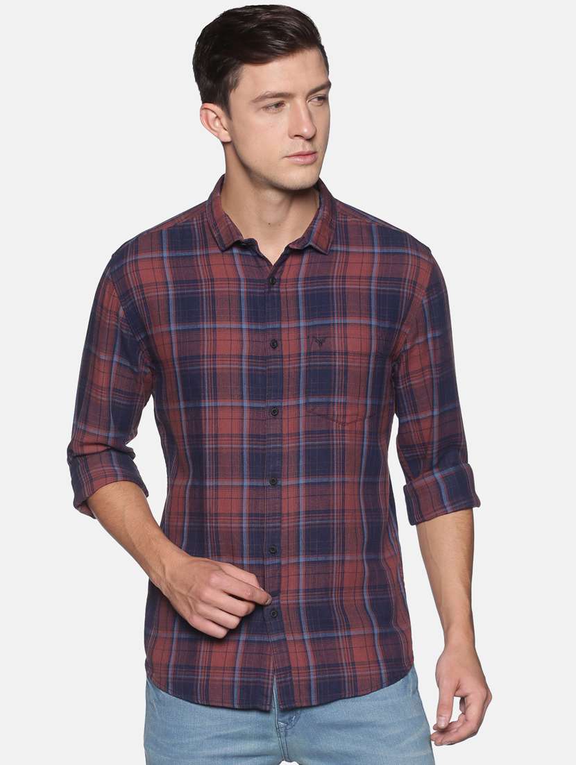 mens checks casual shirt - 17843251 - Zoom Image - 0