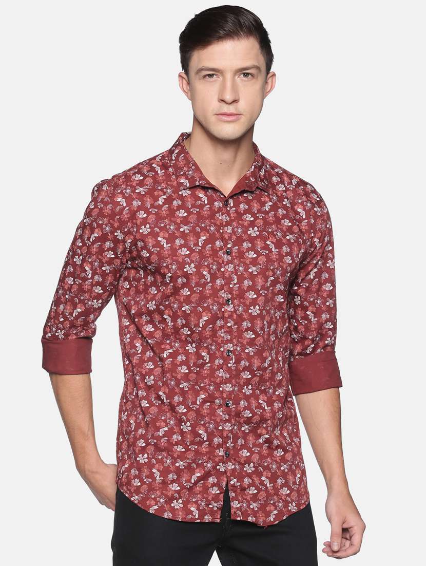 mens florals casual shirt