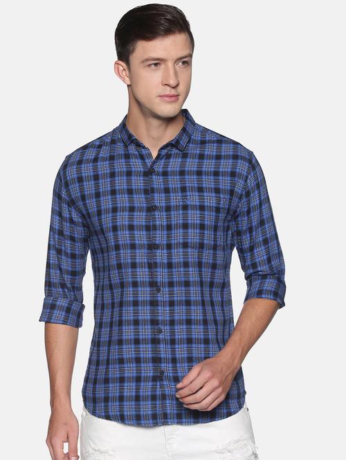 mens checks casual shirt - 17843276 - Standard Image - 0