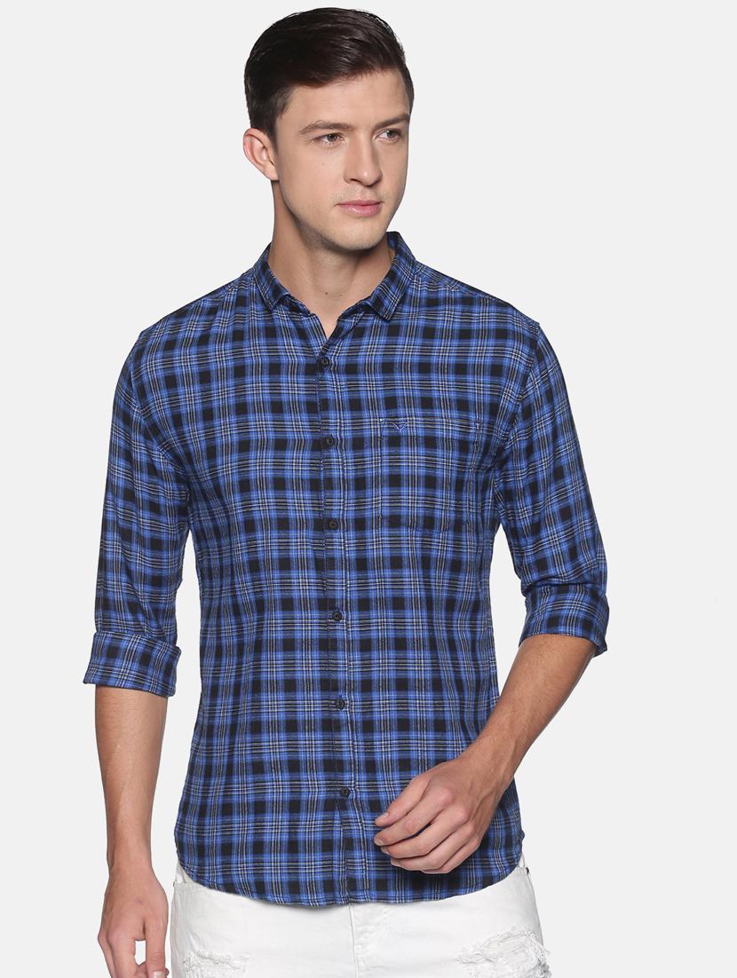 mens checks casual shirt - 17843276 - Zoom Image - 0