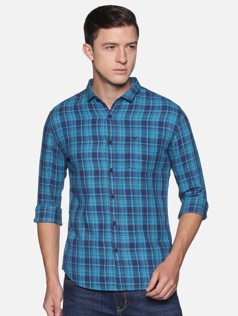 mens checks casual shirt