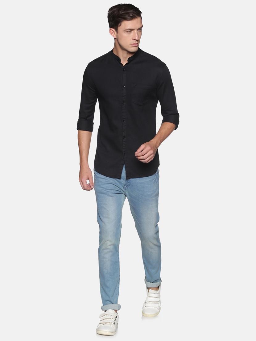 mens solid casual shirt - 17843280 - Standard Image - 3