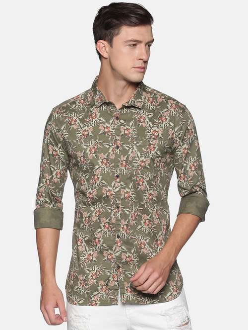 mens florals casual shirt - 17843282 - Standard Image - 0