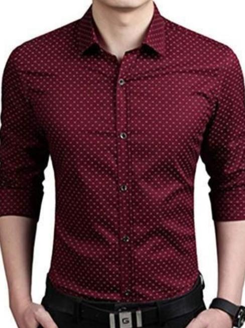 red cotton shirt - 17843587 - Zoom Image - 0