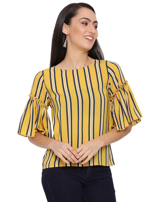 women's straight round neck top - 17843643 - Standard Image - 0