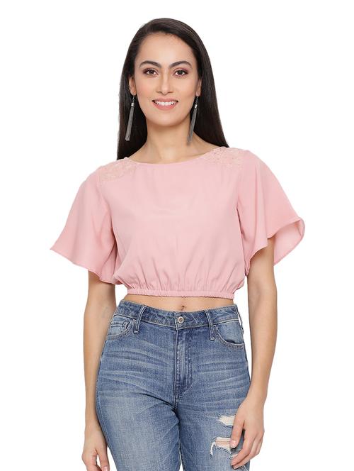 round neck crop top - 17843700 - Standard Image - 0