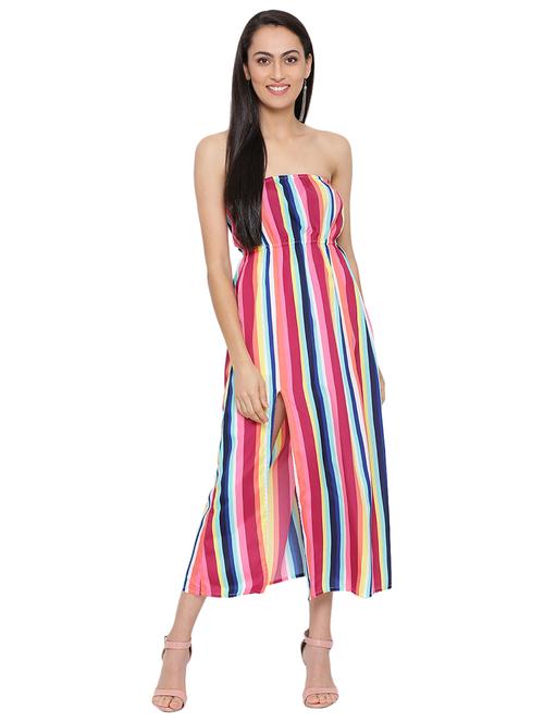 high slit striped tube dress - 17843765 -  Standard Image - 0