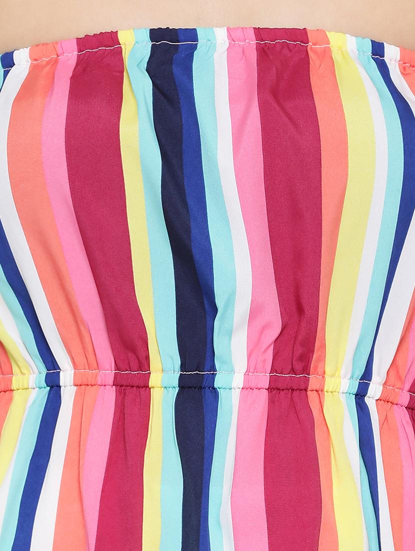 high slit striped tube dress - 17843765 - Standard Image - 3