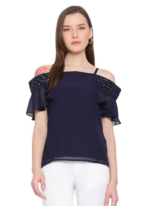 women's straight shoulder strap top - 17843778 - Standard Image - 0