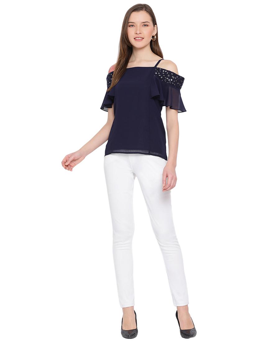 women's straight shoulder strap top - 17843778 - Standard Image - 3