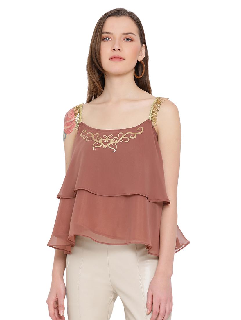 cami neck embellished top - 17843782 - Zoom Image - 0