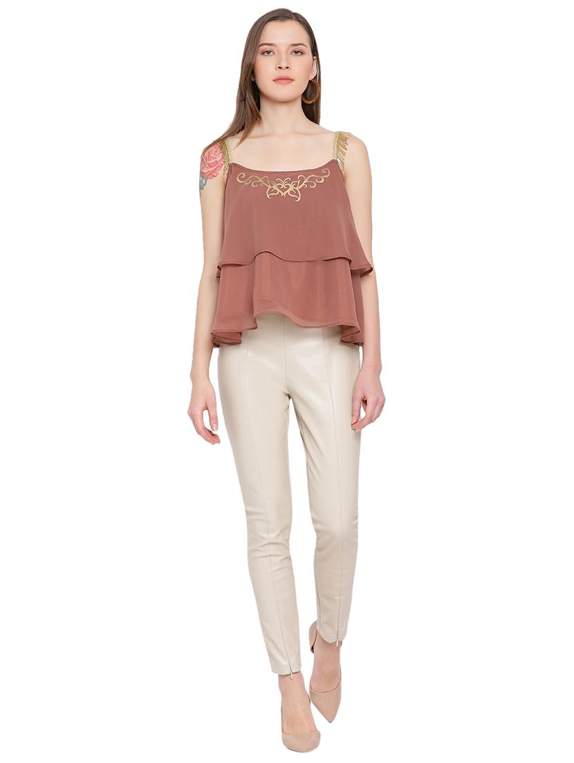 cami neck embellished top - 17843782 - Standard Image - 3