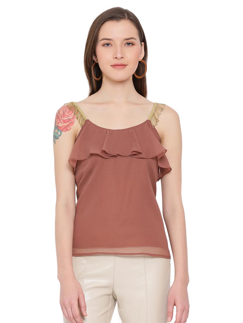 women's layered shoulder strap top - 17843784 - Zoom Image - 0