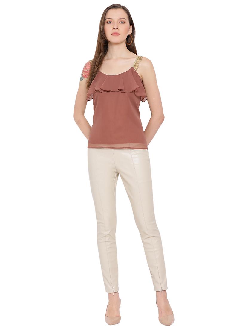 women's layered shoulder strap top - 17843784 - Standard Image - 3