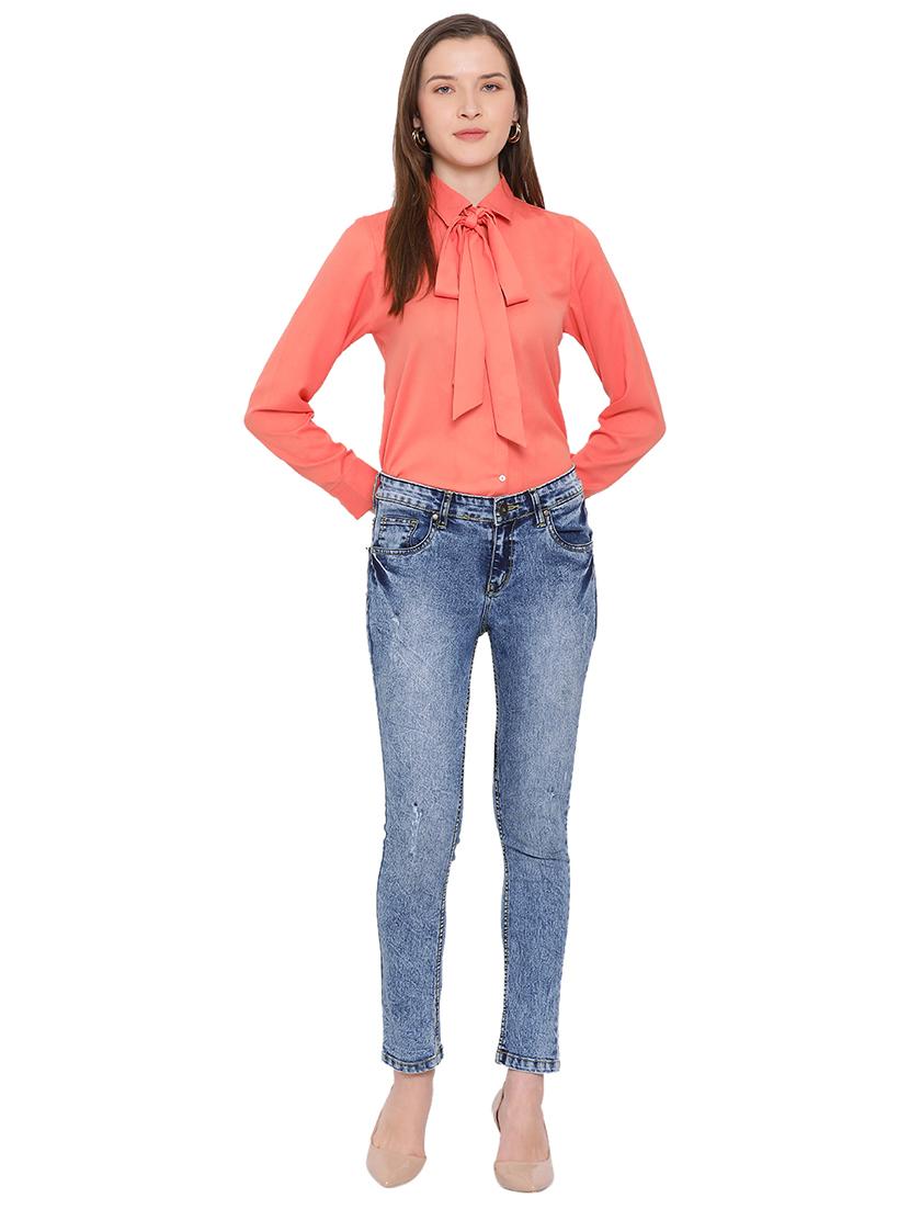 tie up neck solid top - 17843792 - Standard Image - 3