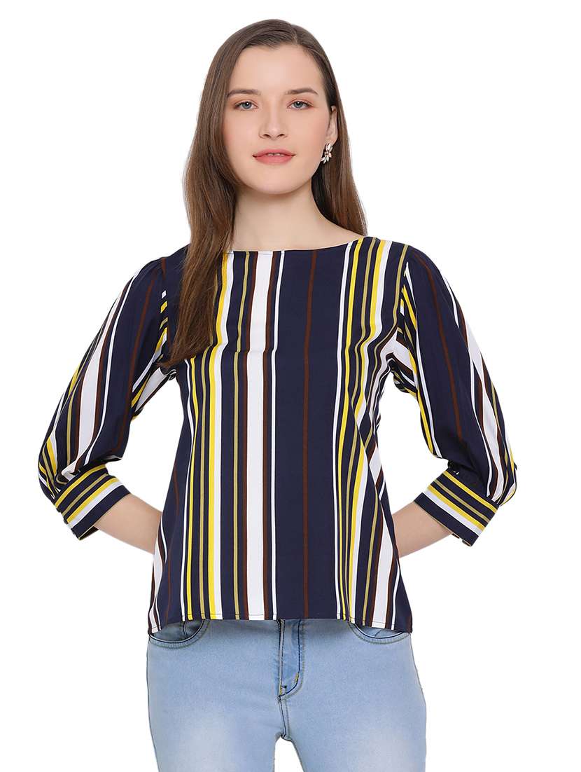 women's a line round neck top