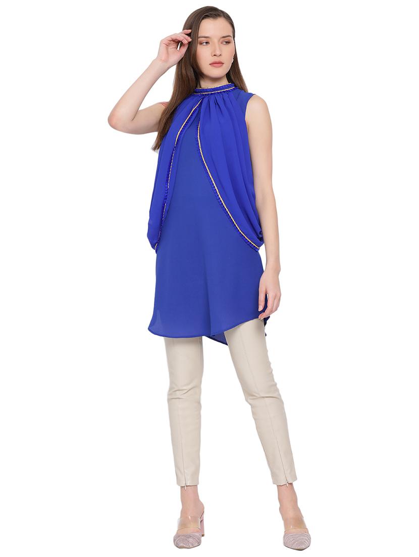 mock neck lace detail top - 17843803 - Standard Image - 3