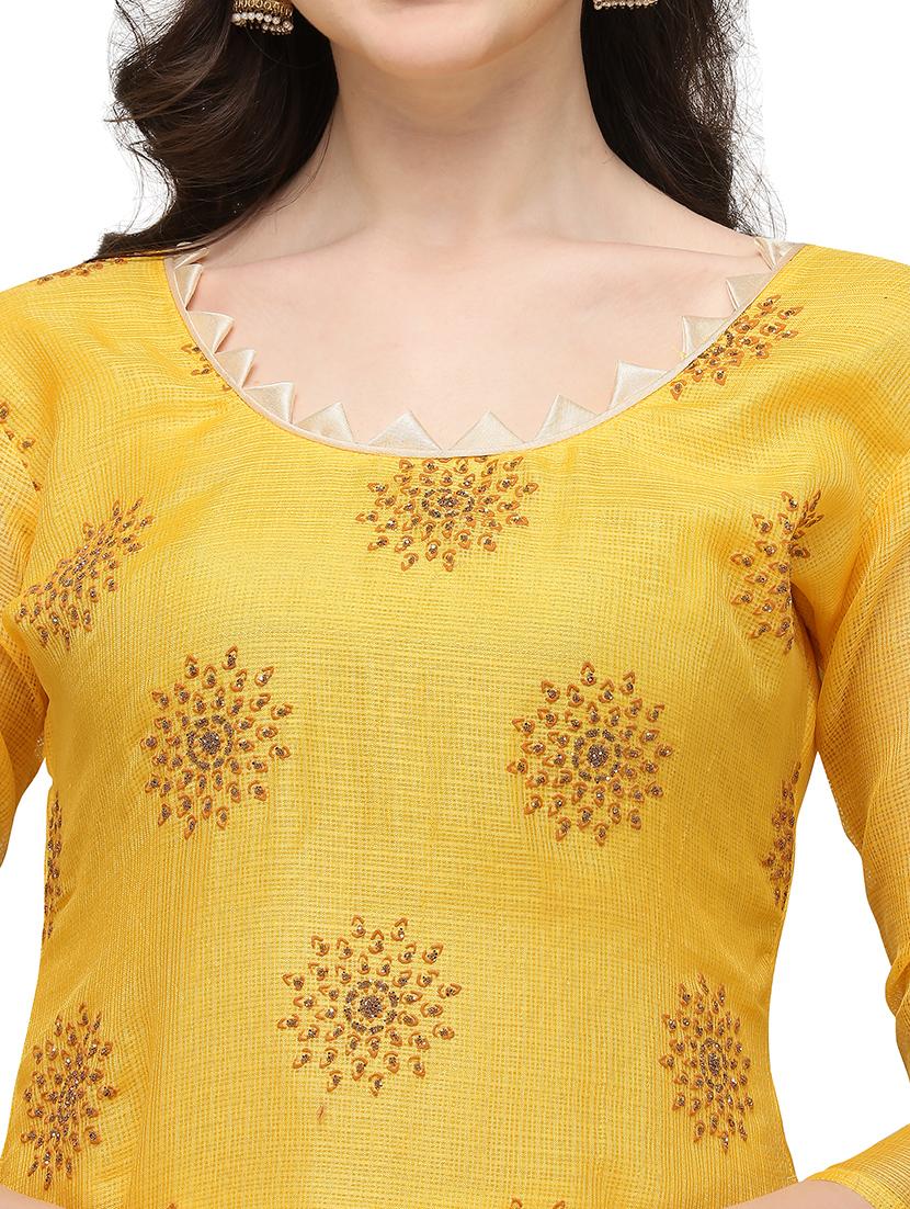 floral unstitched suit - 17844081 - Standard Image - 3
