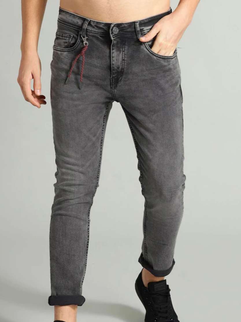 Roadster Charcol Grey Stretchable Jeans 