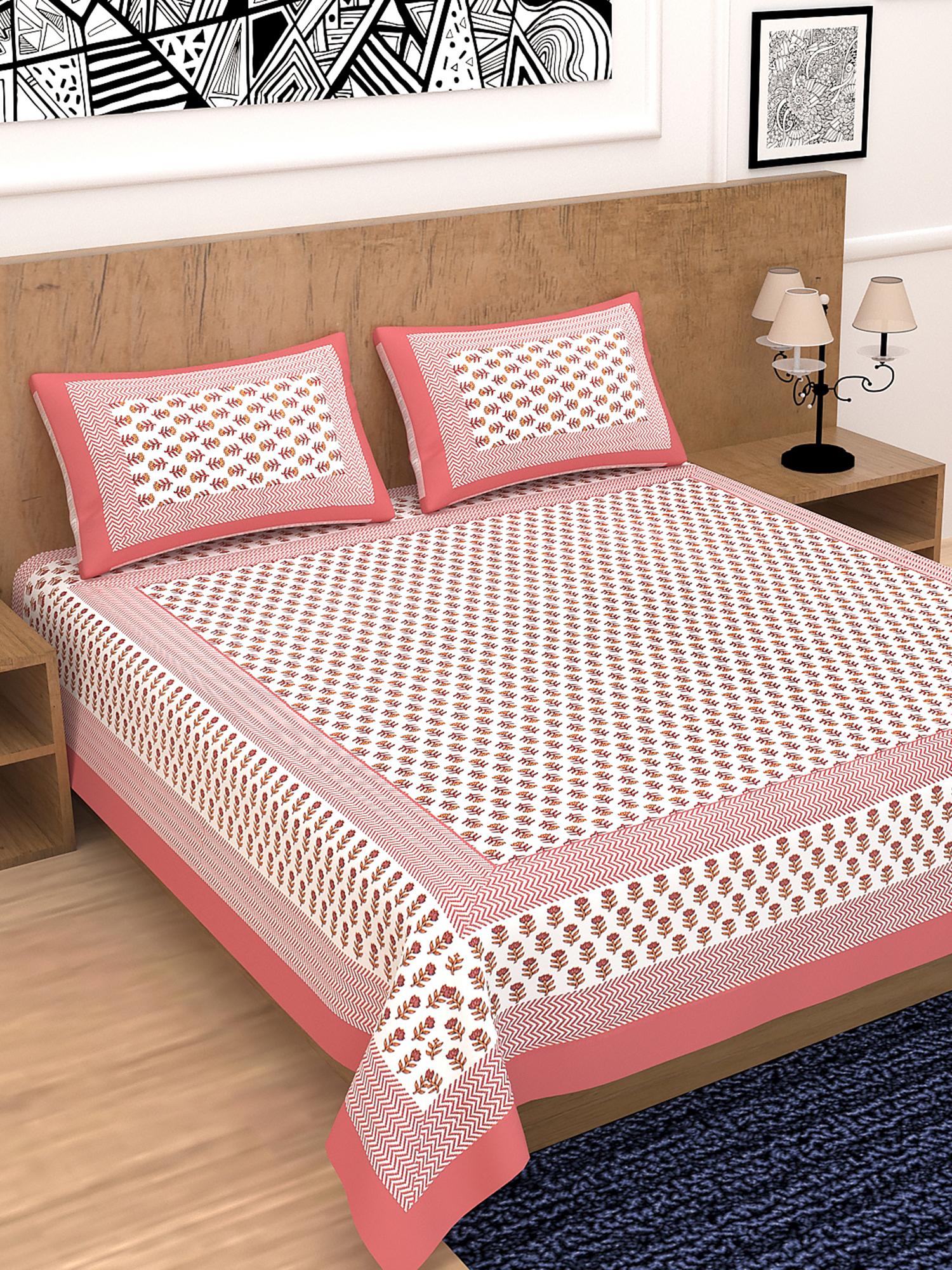 divamee 100% pure cotton bedsheet double - 17844699 - Zoom Image - 0