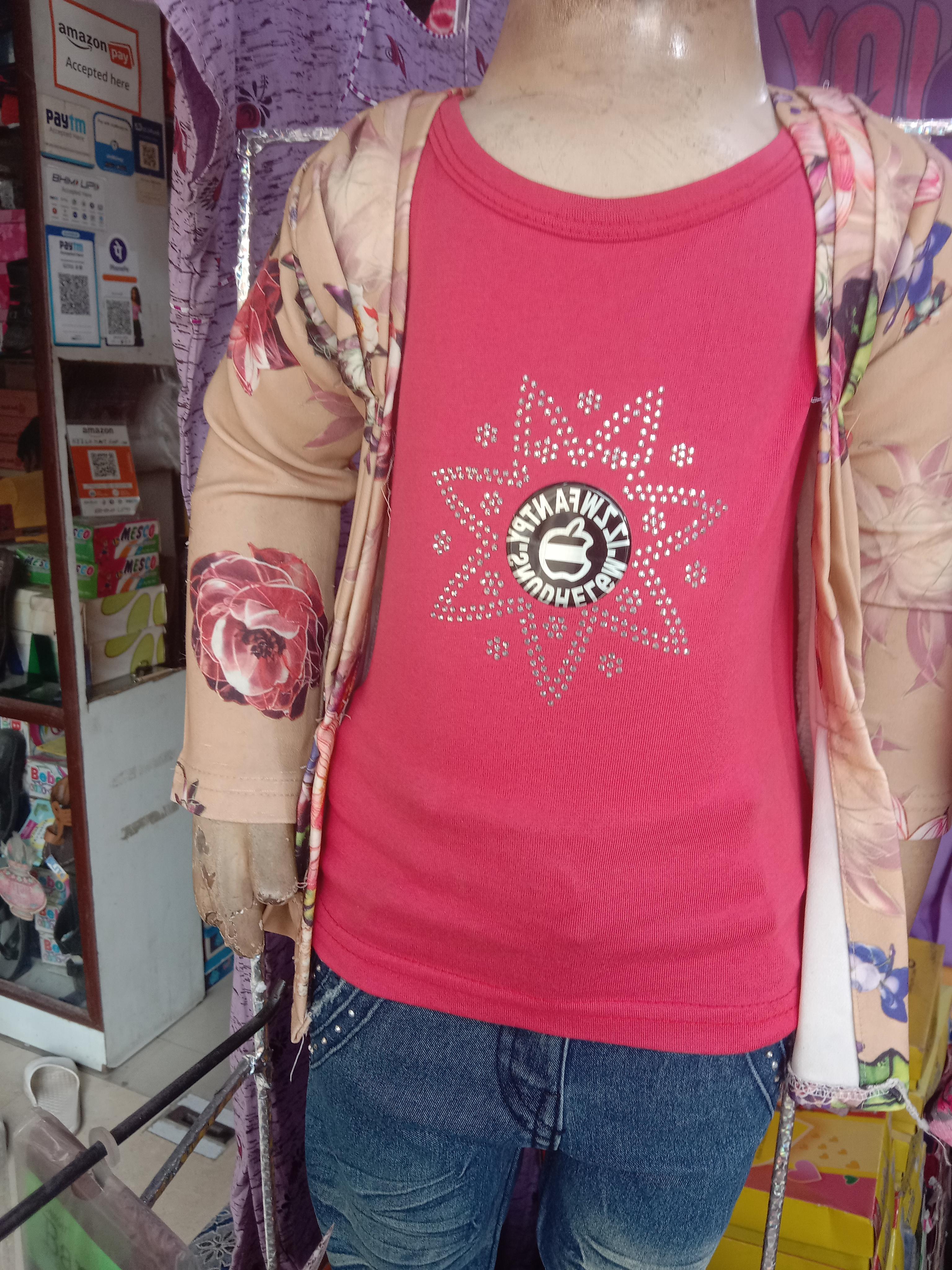 red silk kurti - 17846571 - Standard Image - 3