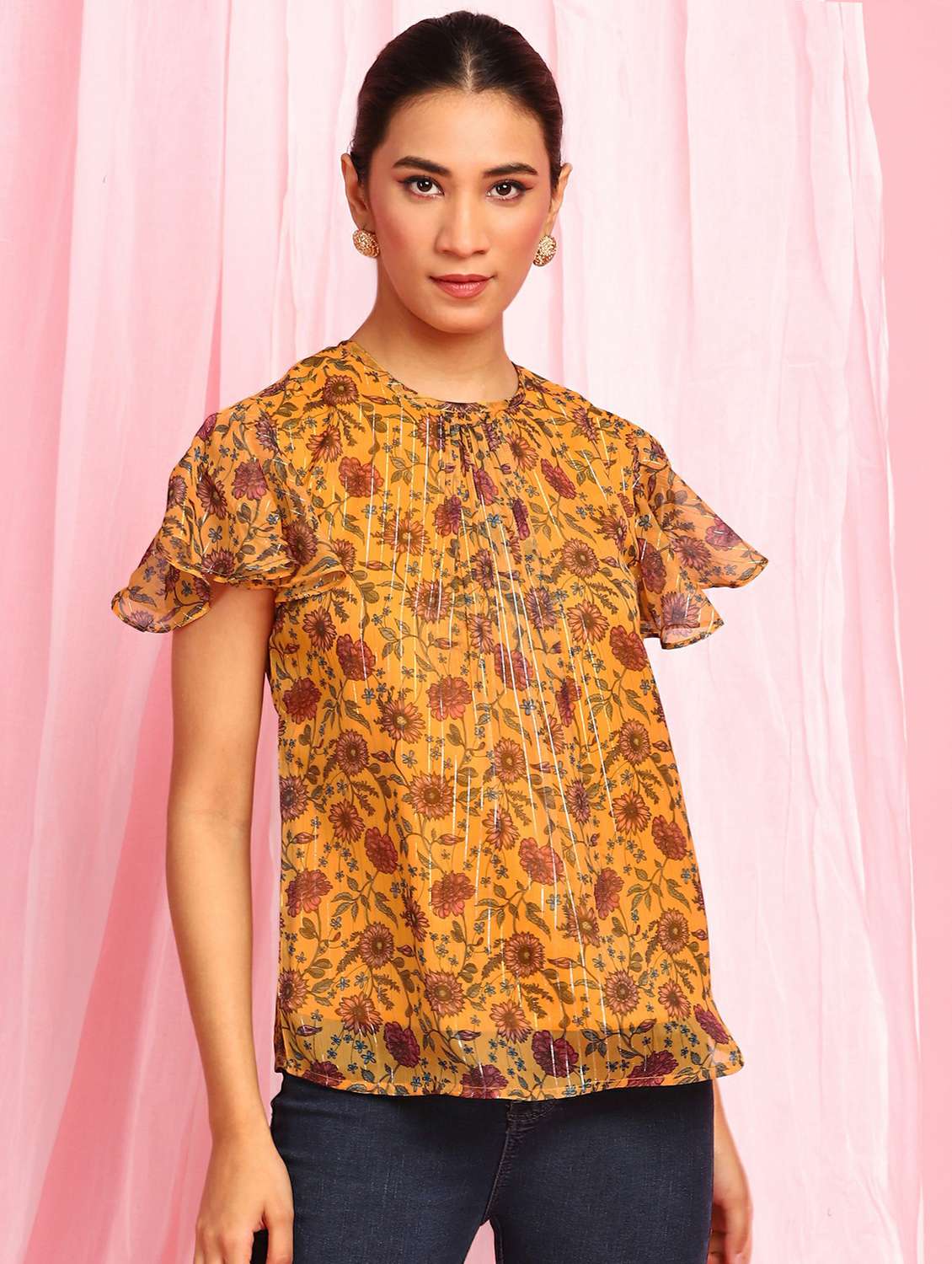 Women's Straight Round Neck Top