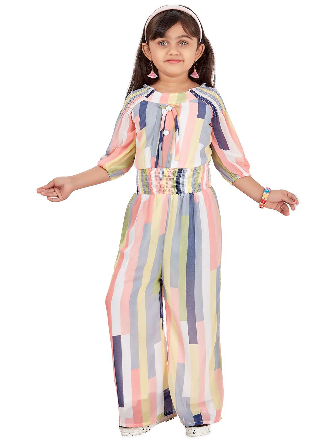 multi colored striped jumpsuit  - 17846961 -  Zoom Image - 0