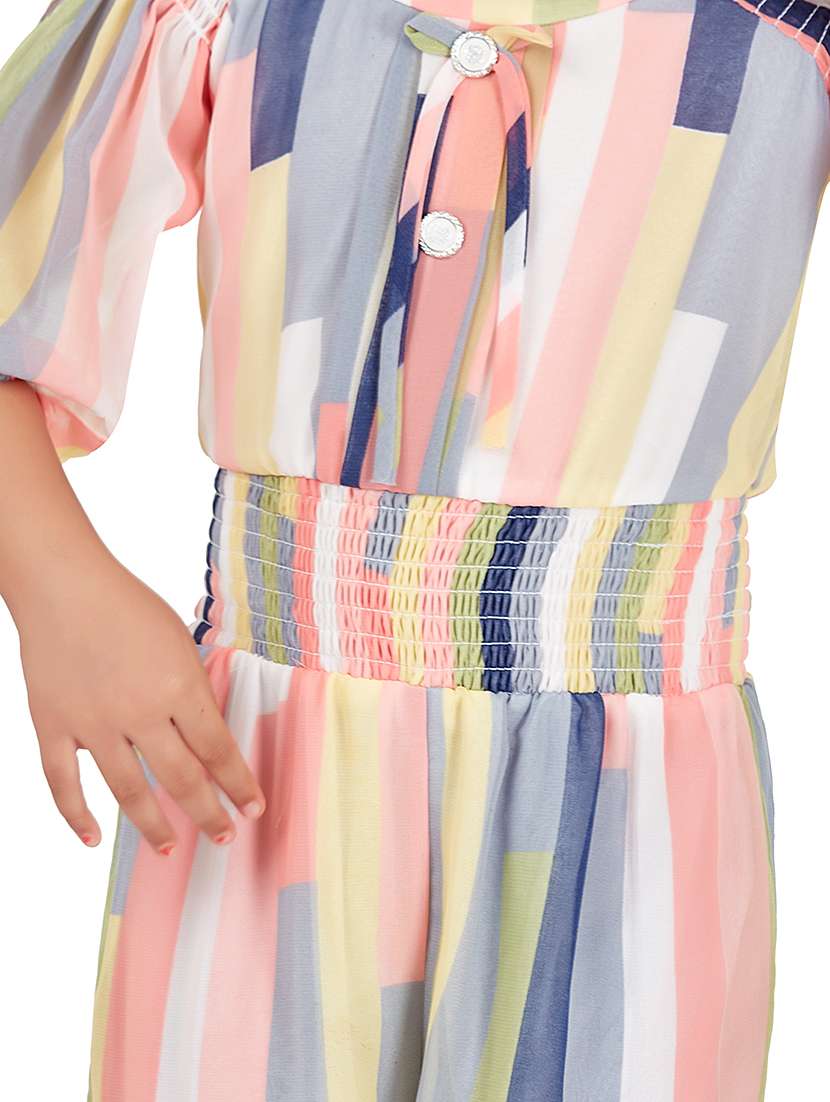 multi colored striped jumpsuit  - 17846961 -  Standard Image - 3