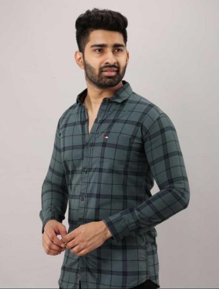 grey cotton shirt - 17847449 -  Zoom Image - 0