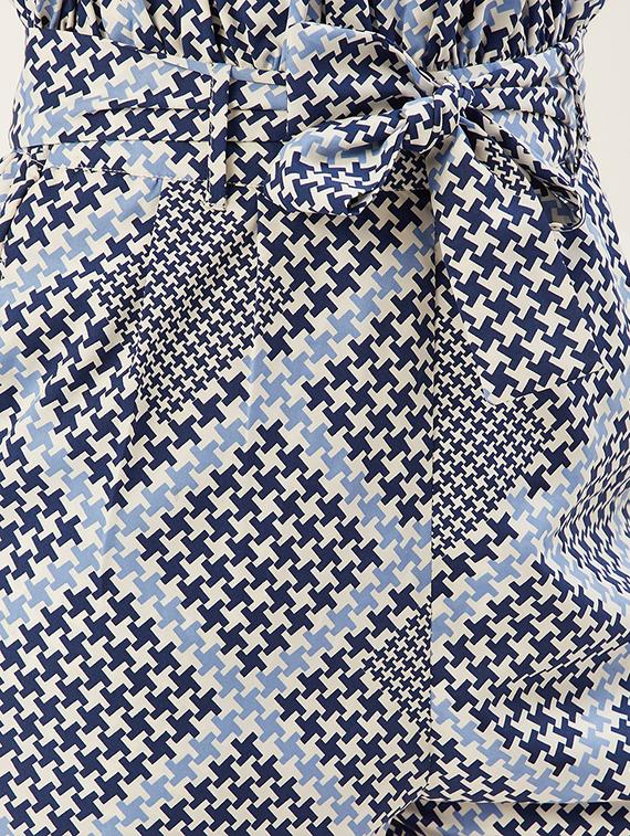 tie front printed short - 17849978 - Standard Image - 3