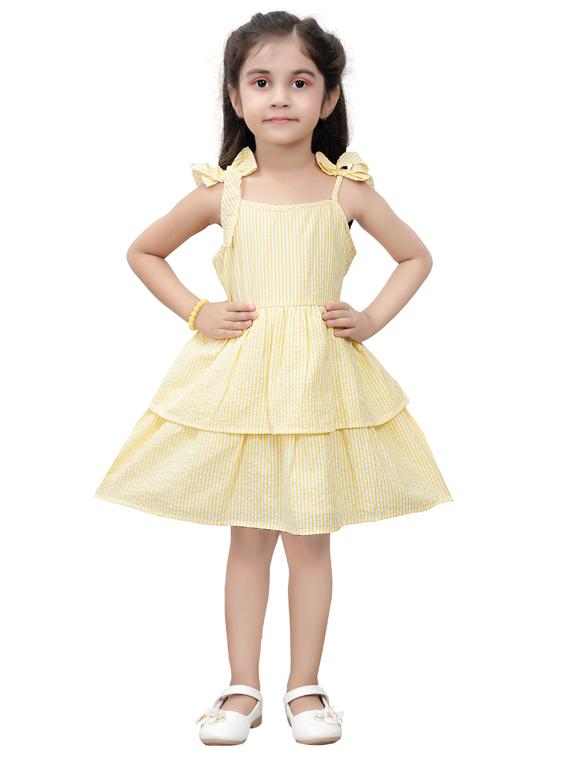 yellow printed frock - 17850783 - Zoom Image - 0