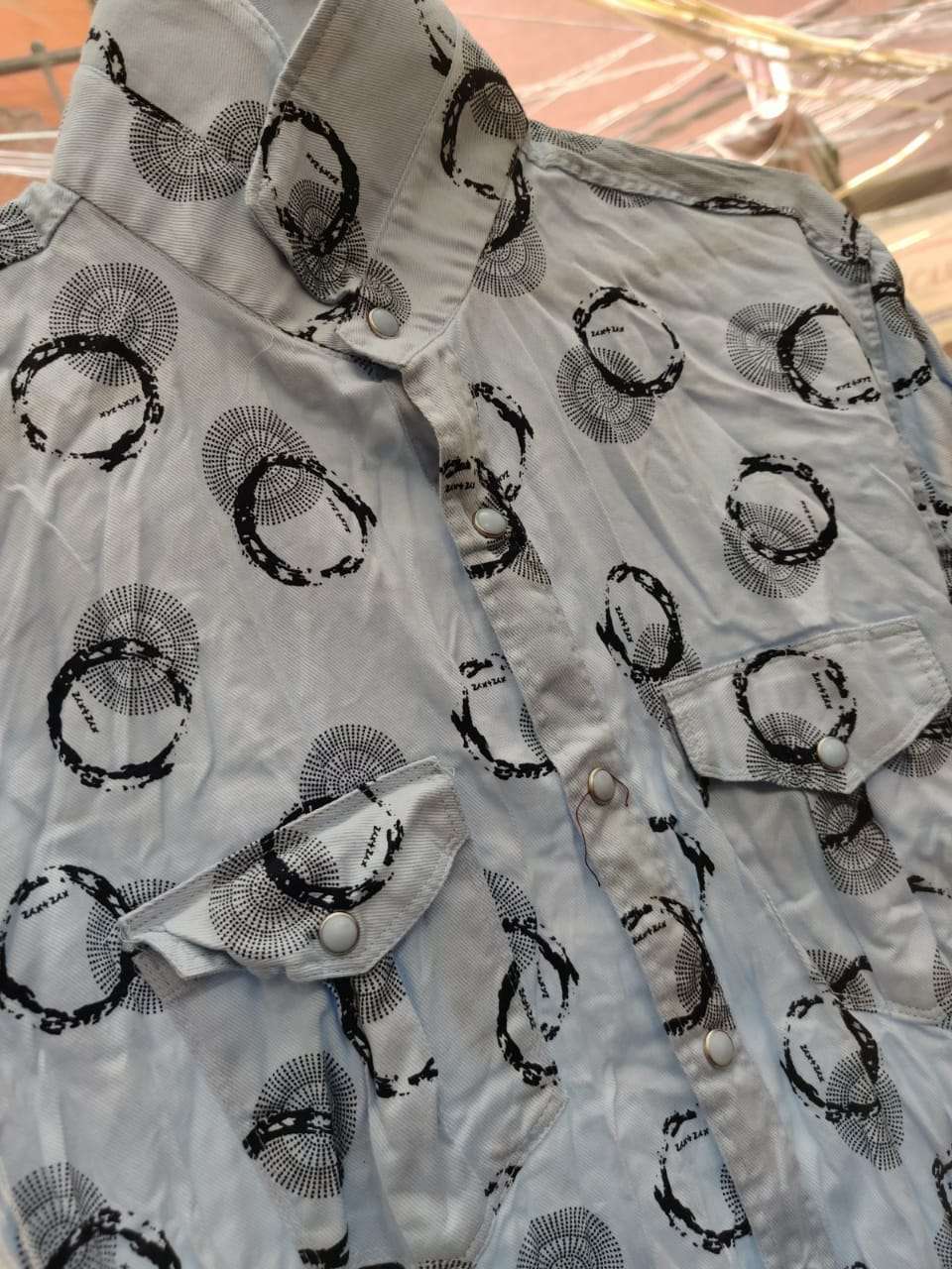 lightblue cotton shirt - 17850895 - Zoom Image - 0