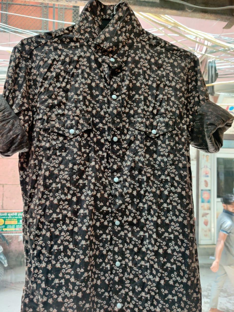 grey cotton shirt - 17850898 - Zoom Image - 0
