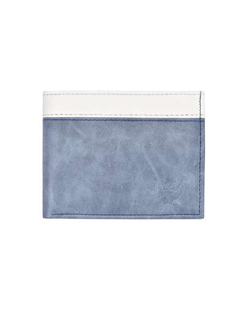 blue,white leatherette wallet - 17851132 - Standard Image - 0
