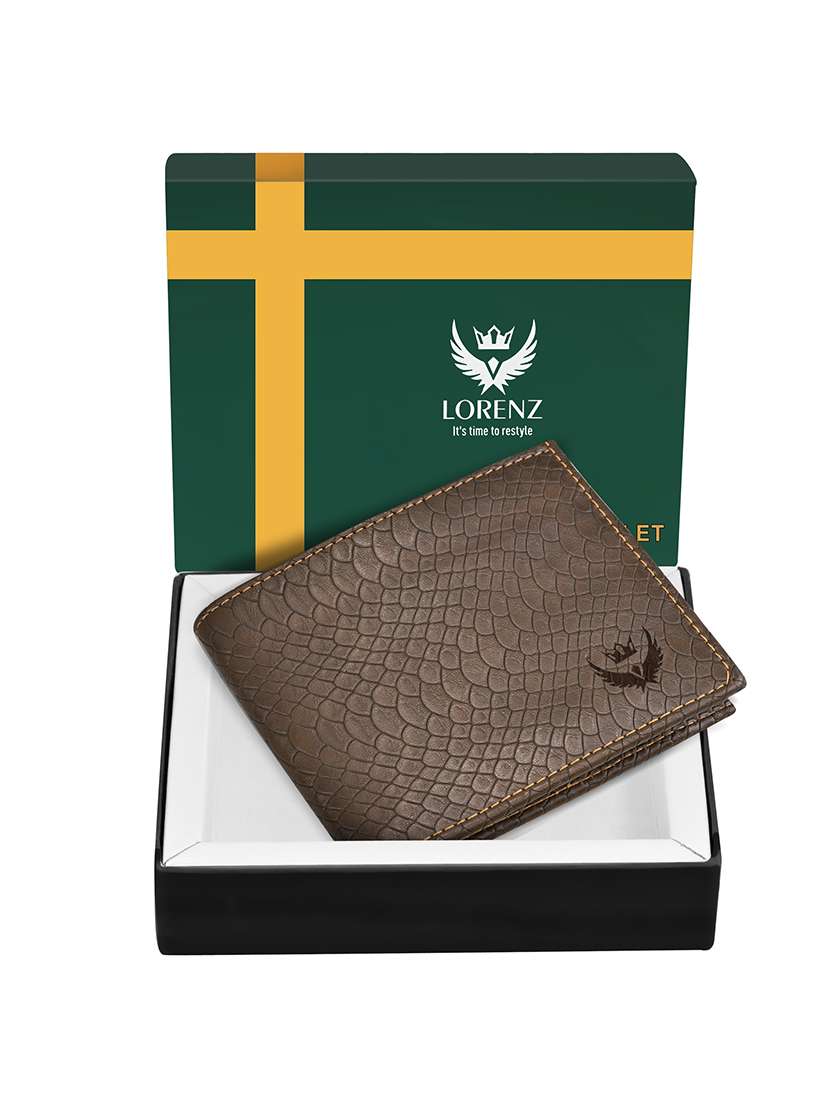 brown leatherette wallet - 17851145 - Standard Image - 3