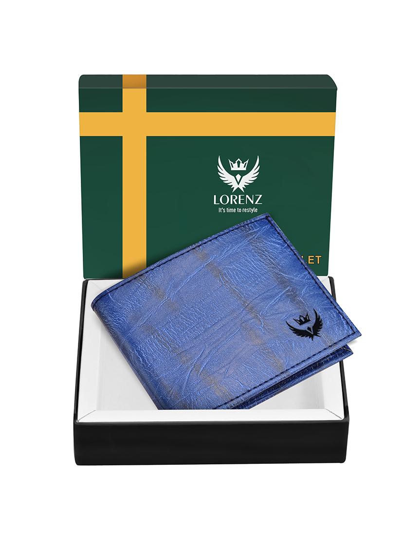 blue leatherette wallet - 17851147 - Standard Image - 3