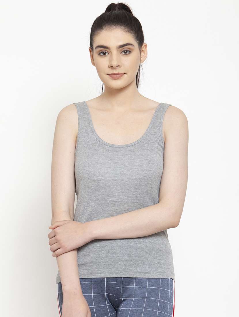 scoop neck solid camisole