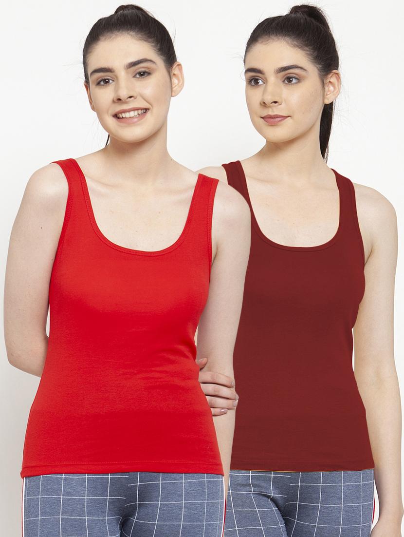 set of 2 scoop neck solid camisole - 17851292 - Zoom Image - 0