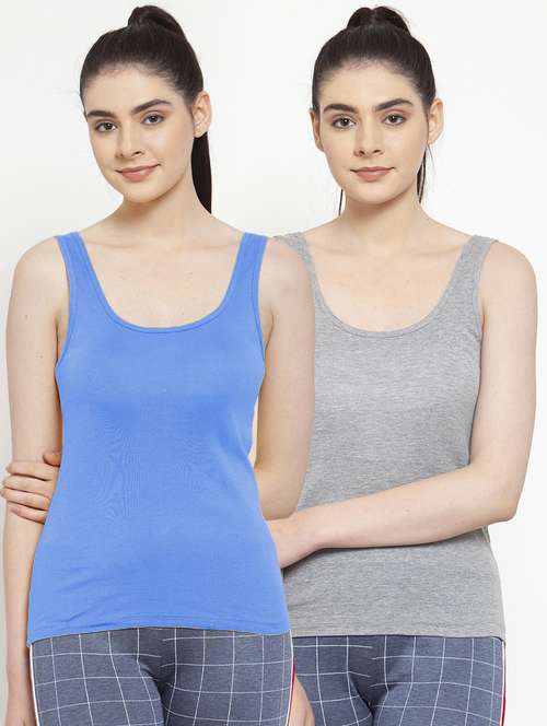 set of 2 scoop neck solid camisole - 17851304 - Standard Image - 0