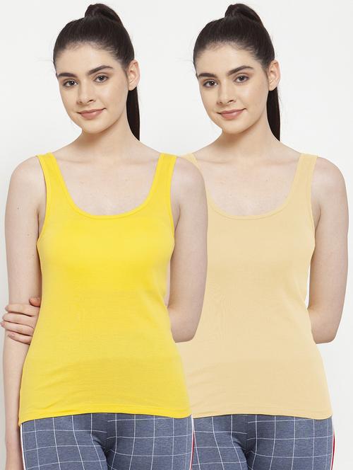 set of 2 scoop neck solid camisole - 17851317 -  Standard Image - 0