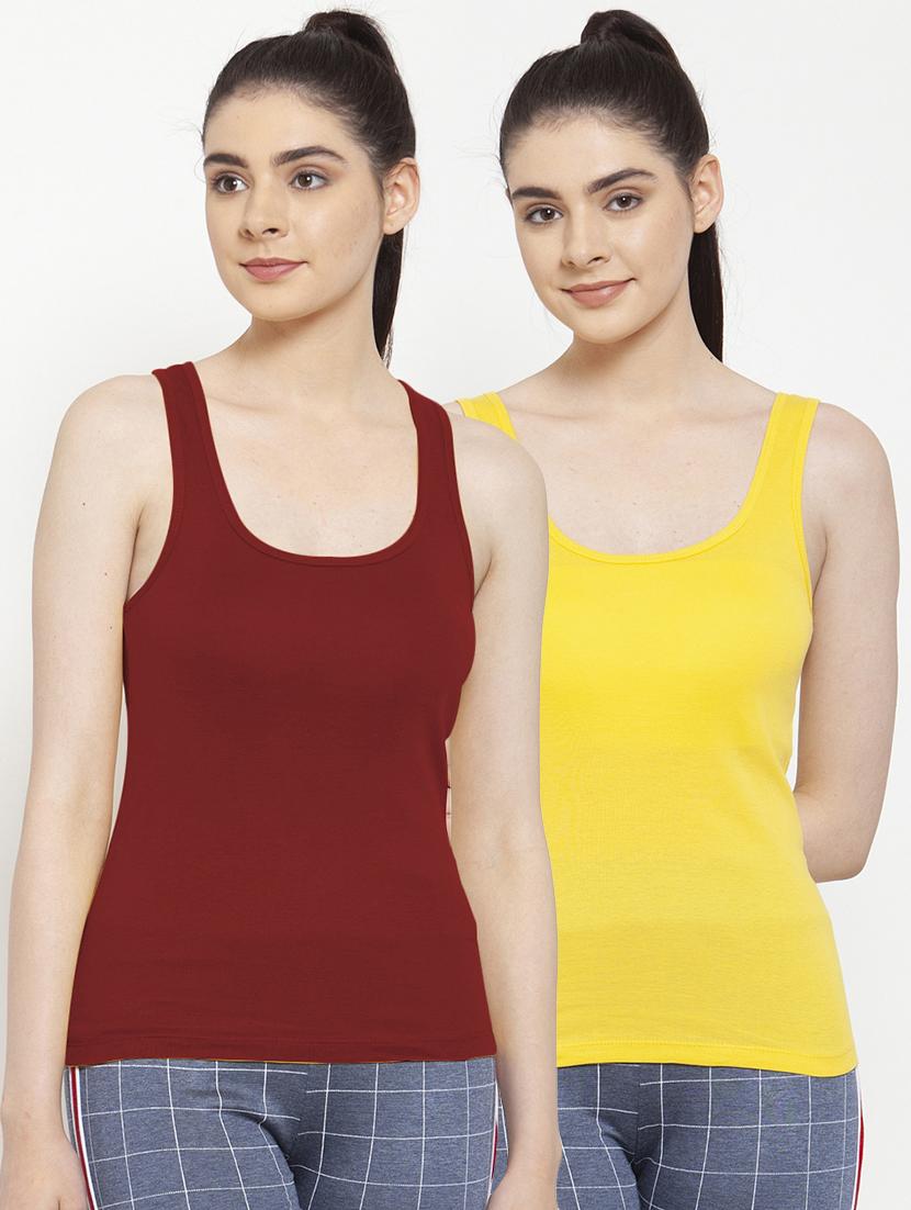 set of 2 scoop neck solid camisole - 17851319 - Zoom Image - 0