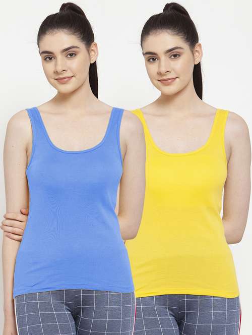 set of 2 scoop neck solid camisole - 17851322 -  Standard Image - 0