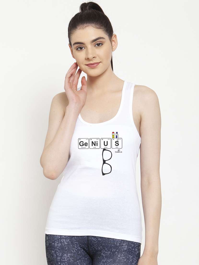 scoop neck graphic tank top 