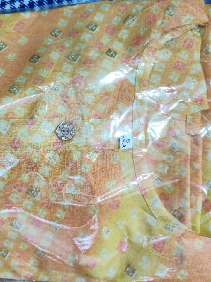 yellow rayon kurti - 17853494 - Zoom Image - 0