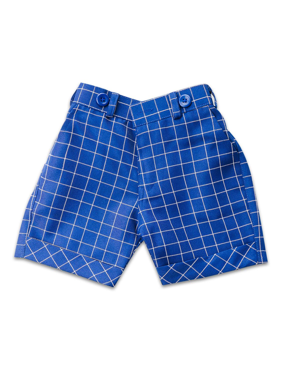 checkered print shorts set with cap - 17854486 - Standard Image - 3