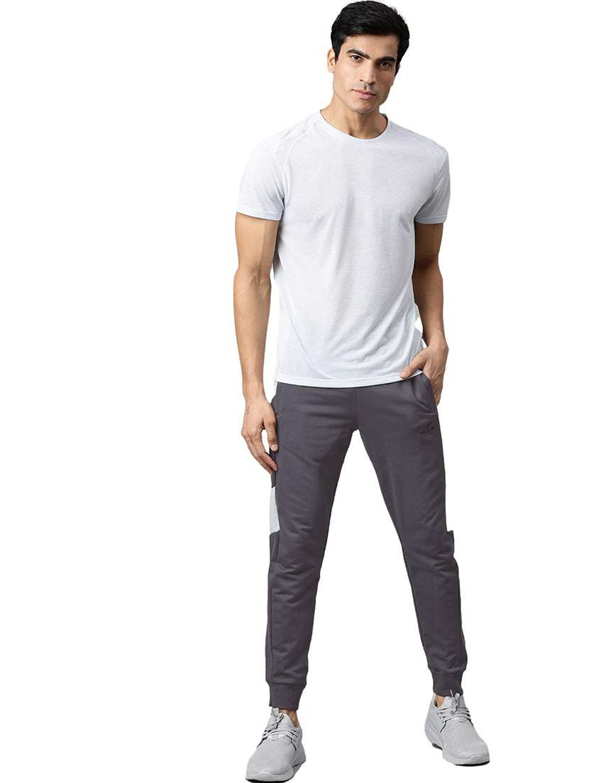 grey side taped track pants - 17855646 -  Standard Image - 3