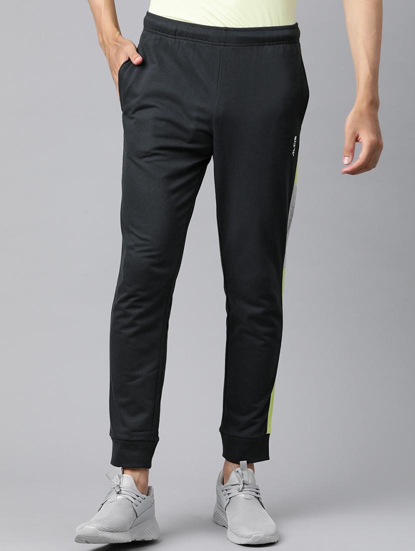 grey side taped full length track pant - 17855652 -  Zoom Image - 0
