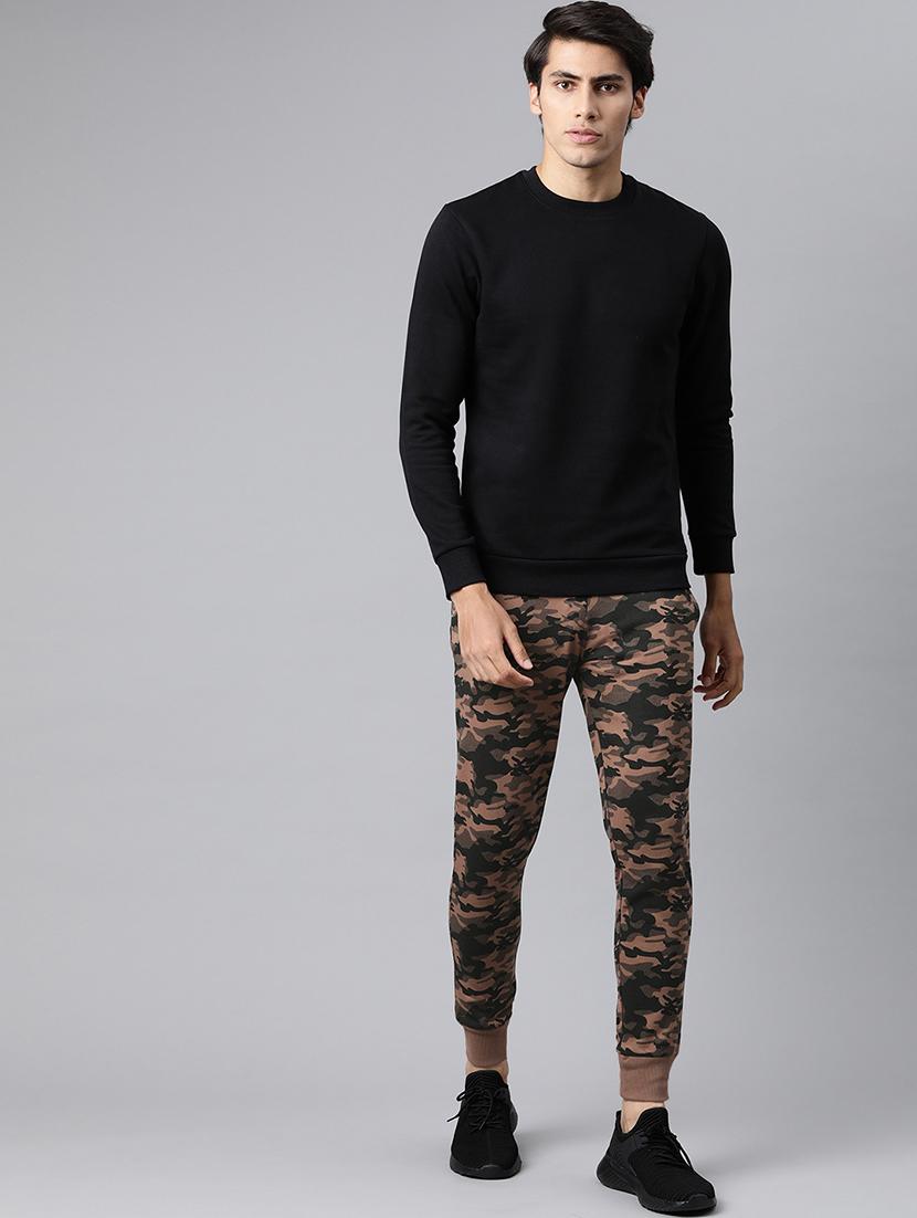 brown camouflage full length track pant - 17855654 - Standard Image - 3