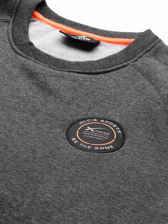 grey solid raglan sweatshirt - 17855663 - Standard Image - 3