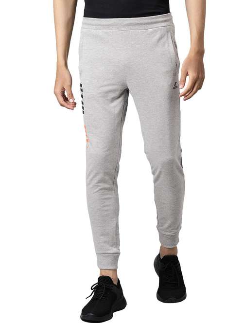 grey printed full length track pant - 17855730 - Standard Image - 0